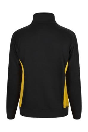 Velilla Sweat 105704, Jaune, Noir, Mixte, en 35 % coton, 65 % polyester, taille L