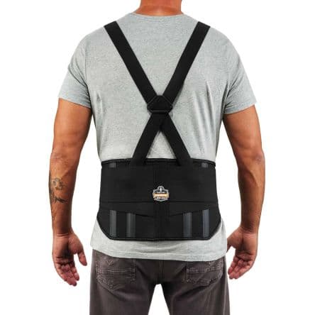 Ergodyne Ceinture pour soutien lombaire Noir Elastique à Crochet et boucle