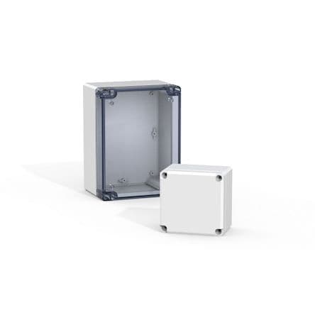 nVent HOFFMAN Boitier de raccordement DABP, IP67, IP66 en ABS, Gris clair, largeur 120 mm, Hauteur 80 mm, Profondeur 56