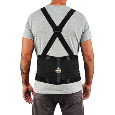 Ergodyne Ceinture pour soutien lombaire Noir Spandex à Crochet et boucle