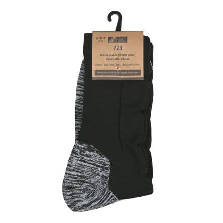 NITRAS SAFETY Chaussettes 35/38, 112 paires, Noir 8 % coton, 75 % de polyamide, 12 % polyester, 5 % Élasthanne 723