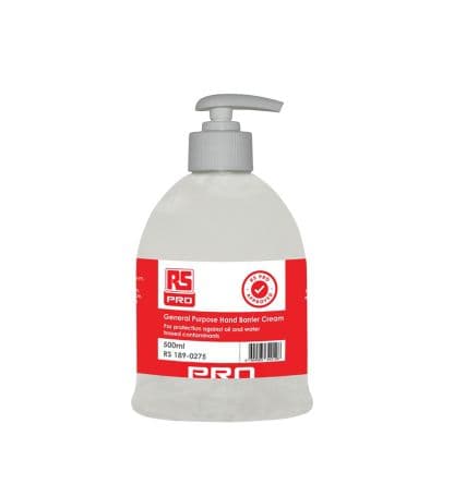 RS PRO Crème protectrice Usage général 500 ml, Flacon Inodore