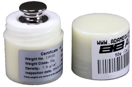 Adam Equipment Co Ltd Vérificateur de poids de la balance (50 g) Adam Equipment, 50 g, Classe F1
