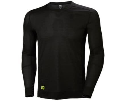 Helly Hansen Chemise thermique Noir en Polyester Long Chemise thermique M