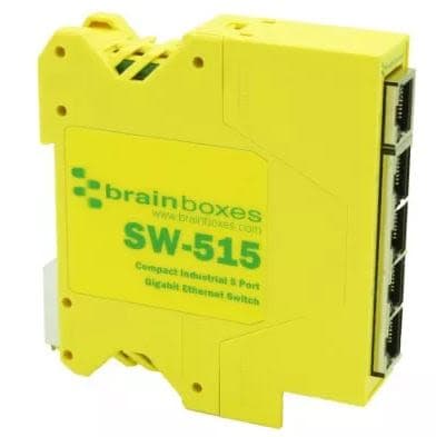 Brainboxes Switch Ethernet Non-manageable, 5 ports 1000Mbps