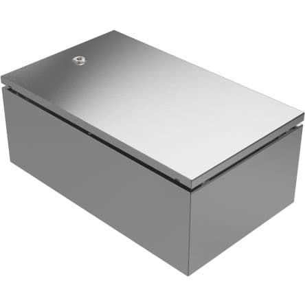 RS PRO Coffret mural, IP66 en Acier inoxydable 304, Gris, largeur 300 mm, Hauteur 500 mm, Profondeur 200 mm
