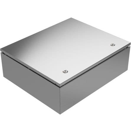 RS PRO Coffret mural, IP66 en Acier inoxydable 304, Gris, largeur 500 mm, Hauteur 600 mm