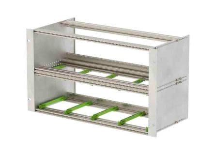 Bopla Rack Mount, série Interzoll 6 U, 84 HP, prof. 218 mm Aluminium
