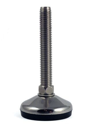 RS PRO Pied réglable M12 Diam 60 mm Acier inoxydable capacité 700 kg 10 °