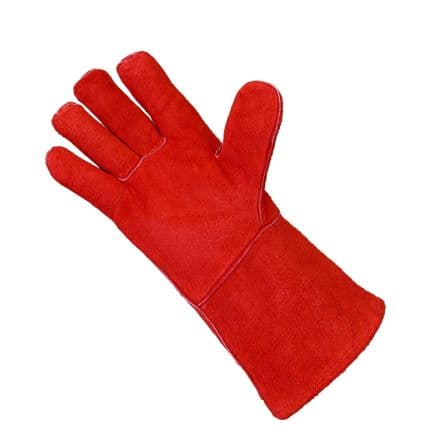 Liscombe Gants de protection, en Cuir, Rouge, Taille 9 EN 388, EN 407