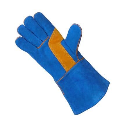 RS PRO Gants de protection, en Cuir, Bleu, Taille 9 EN 388:2016, EN 407:2004