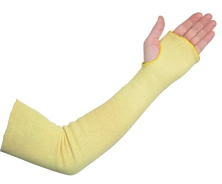 RS PRO Manchon de protection Jaune, Elastique Kevlar, LN641 Réutilisables taille 22 in, Emplacement pouceEN388,