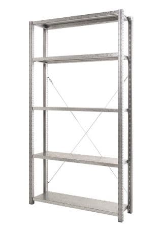 Manorga Etagères de stockage en Acier Gris 2000 mm, larg. 1000mm x 500 mm