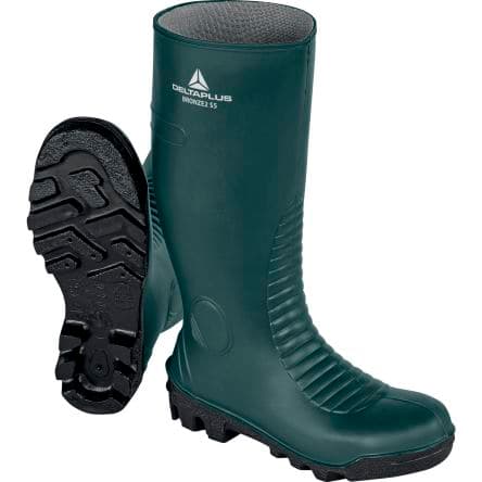 Delta Plus Bottes de sécurité BRONZE2 S5 SRA, Homme, Noir, Vert, T 47