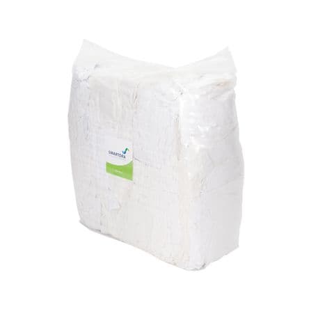 Smartora Lingette Mixed Rags 10Kg Absorption élevée en Coton Blanc pour Usage général Sec Sac, x 10 Par lot Usage répété