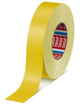 Tesa Ruban adhésif toilé, 4651, 50 m x 38mm 4651 0.31 mm, Jaune Revêtement en acrylique