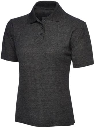 RS PRO Polo RS-UC, Charbon, en 50 % coton, 50 % polyester