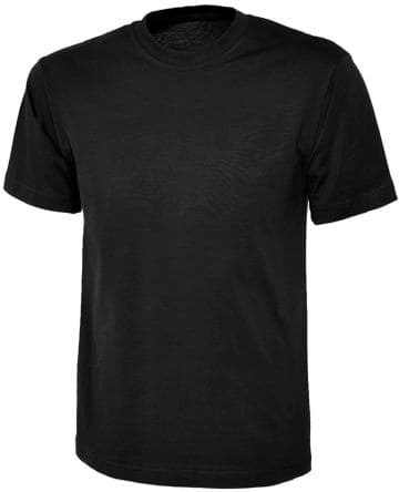 RS PRO T-shirt UC302 Noir, 100 % coton manches Court 3XL