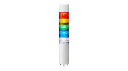 Patlite Colonnes lumineuses pré-configurées LR6-FB295, Multicolore, LED, Buzzer