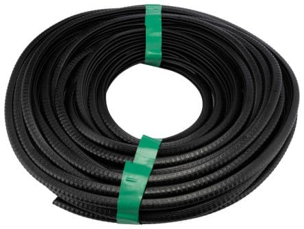 RS PRO Protection de bord Noir, en Chlorure de polyvinyle x 9.5 mm x 6.5mm 20 m