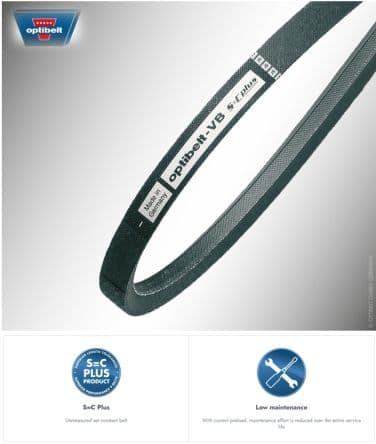 OPTIBELT Courroie trapézoïdale Caoutchouc 2663 mm, 825 mm, Section Z/10 SK