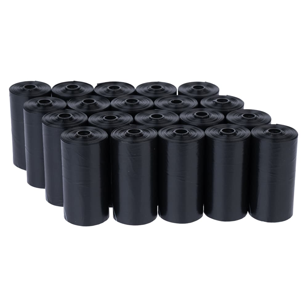 zooplus basics Sachets pour déchets canins noir 40 rouleaux de 15 sachets (600 sachets)