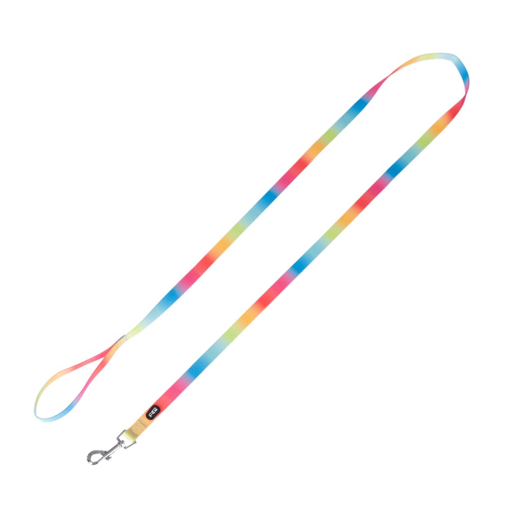 TIAKI Laisse pour chien Rainbow taille M : 200 cm de long, 20 mm de large pour chien