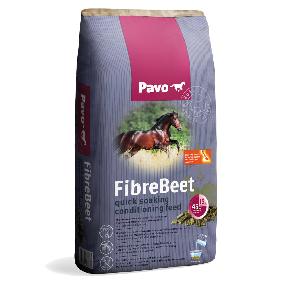 15kg Pavo FibreBeet aliment pour chevaux