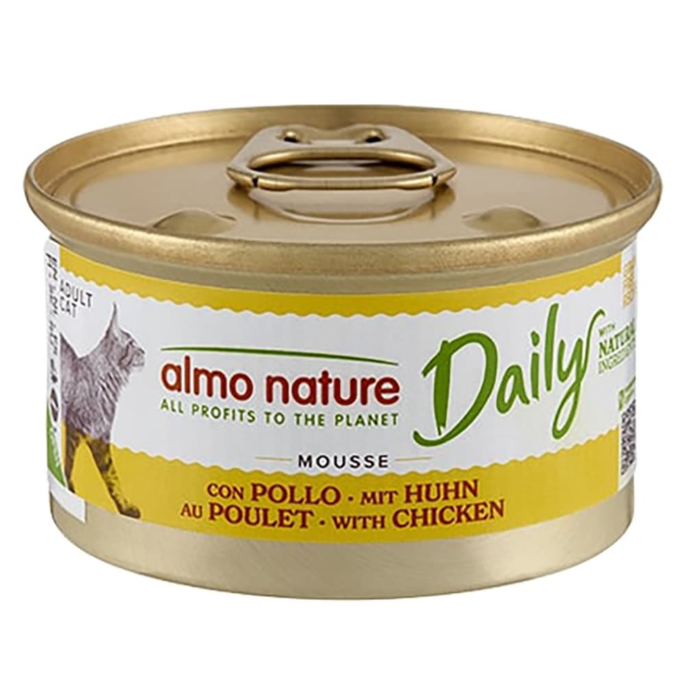 24x85g mousse au poulet Almo Nature Daily Menu - Nourriture pour Chat