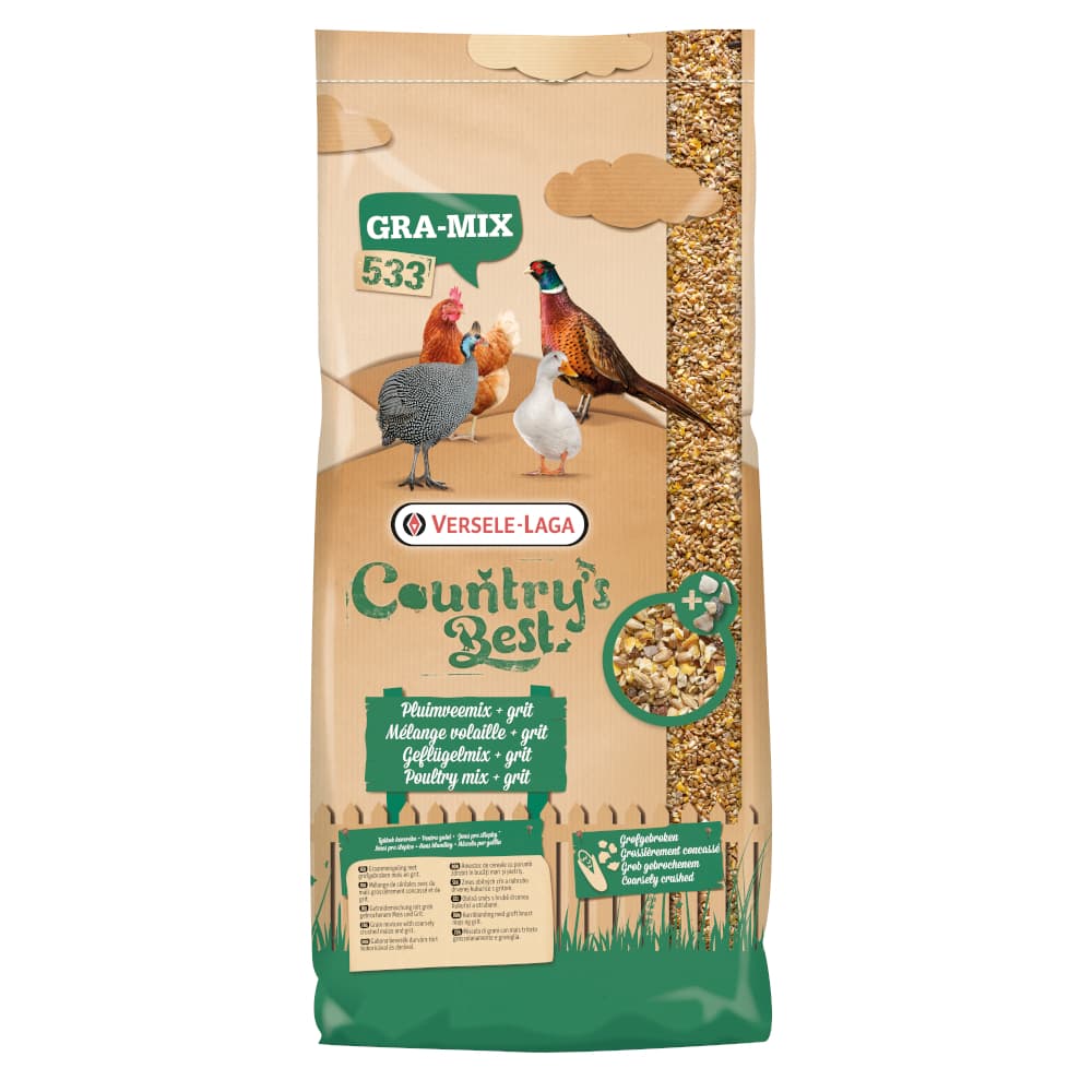 2x20kg Versele-Laga Country's Best GRA-MIX pour volaille + Grit