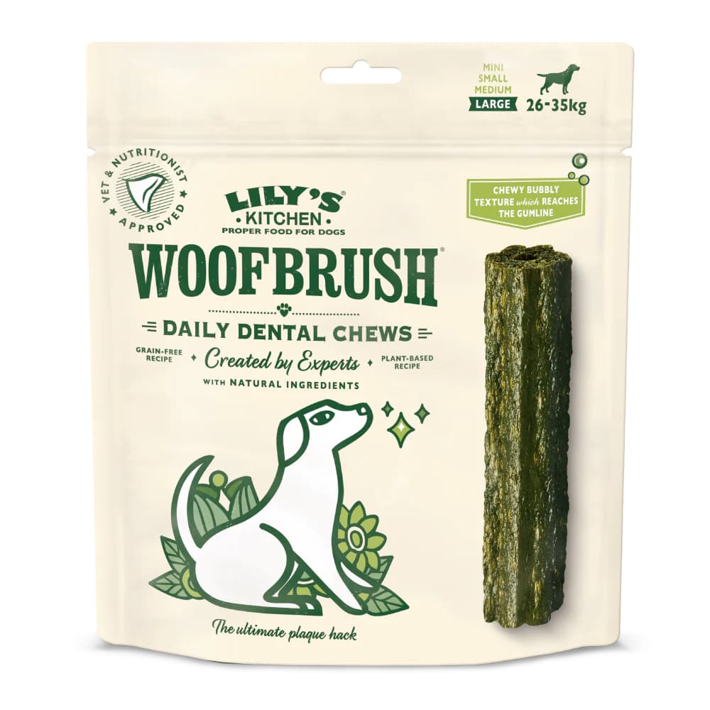7x47g Lily's Kitchen Woofbrush bâtonnets dentaires pour grands chiens