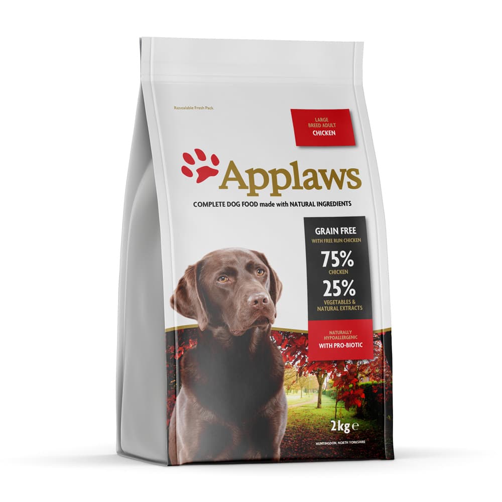 Applaws Adult Large Breed, poulet pour chien - 2 x 2 kg