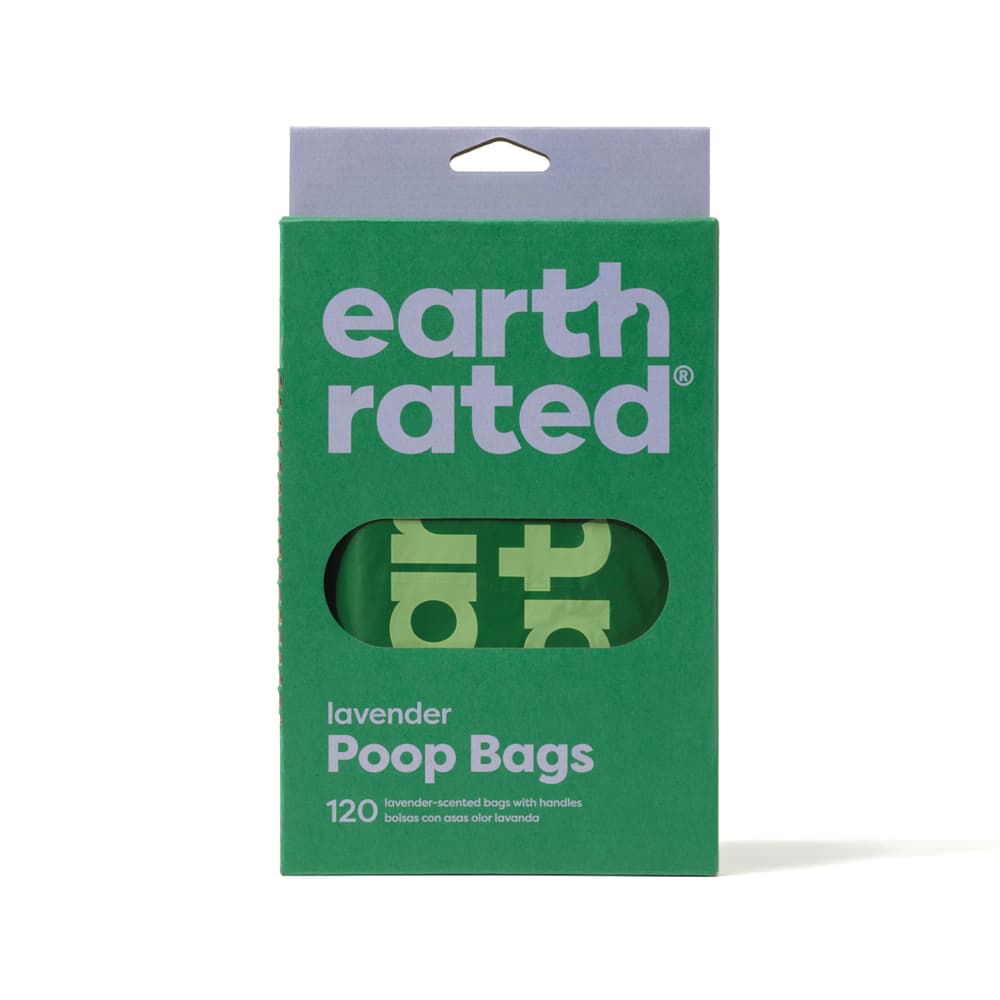 Earth Rated 120 Easy-Tie Handle Bags Chien lavande
