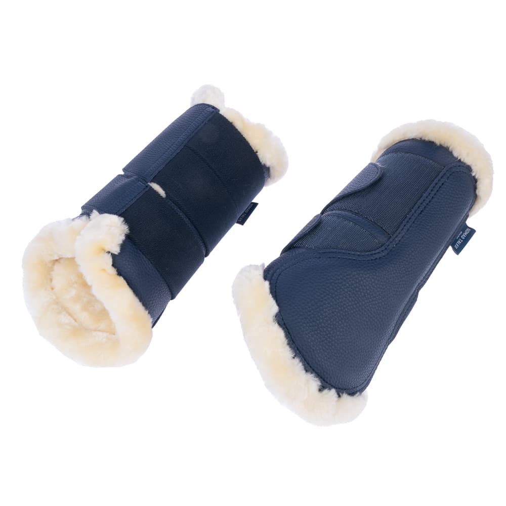 2x Nomad Tales guêtres de dressage, bleu marine T. M Cheval