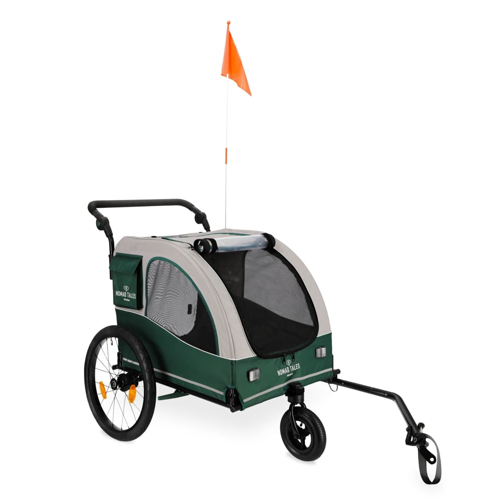 Nomad Tales Spirit Bike Remorque pour vélo électrique145x84x103cm, jusqu'à 45kg chien