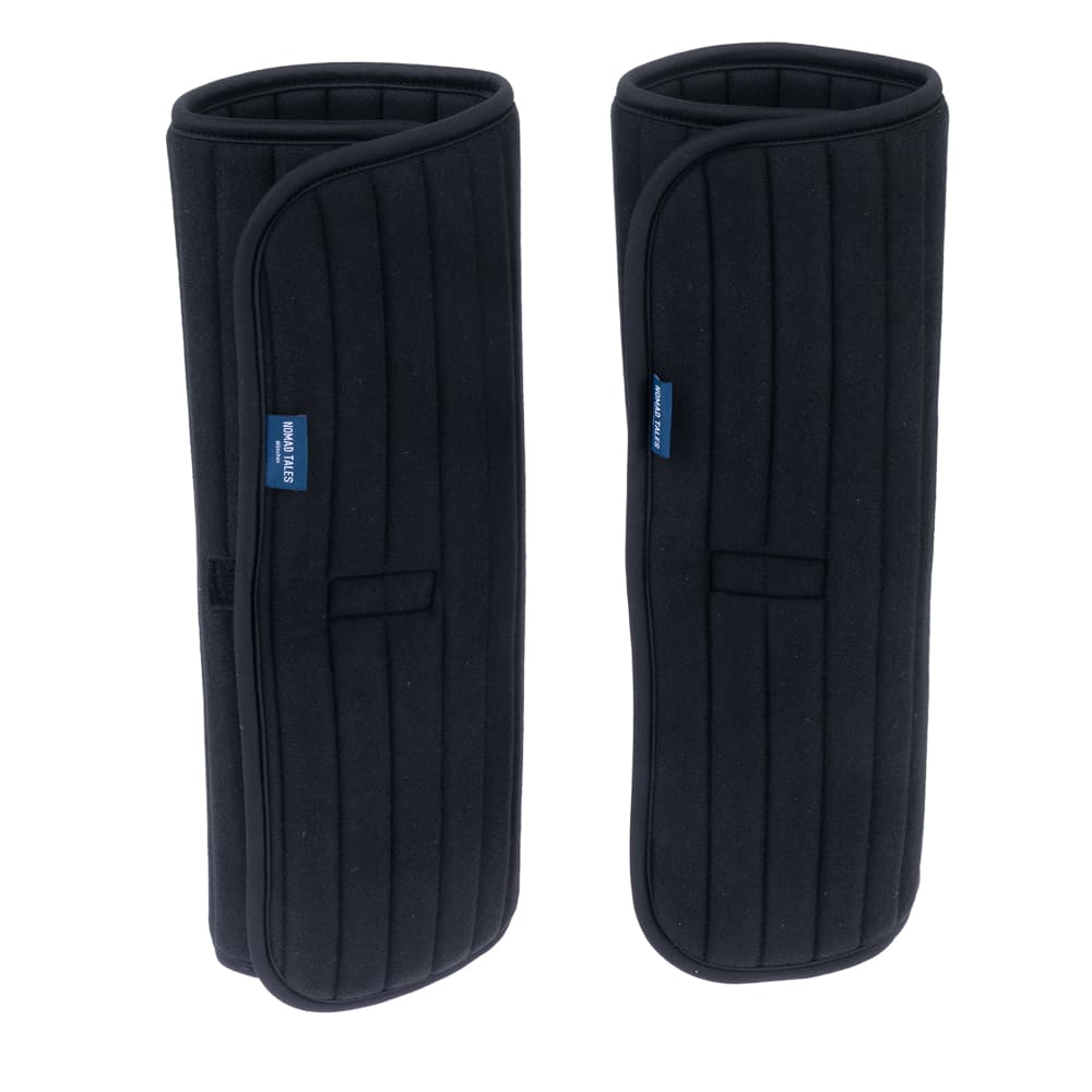 2 pcs Nomad Tales sous-bandage avec velcro, noir taille S Cheval