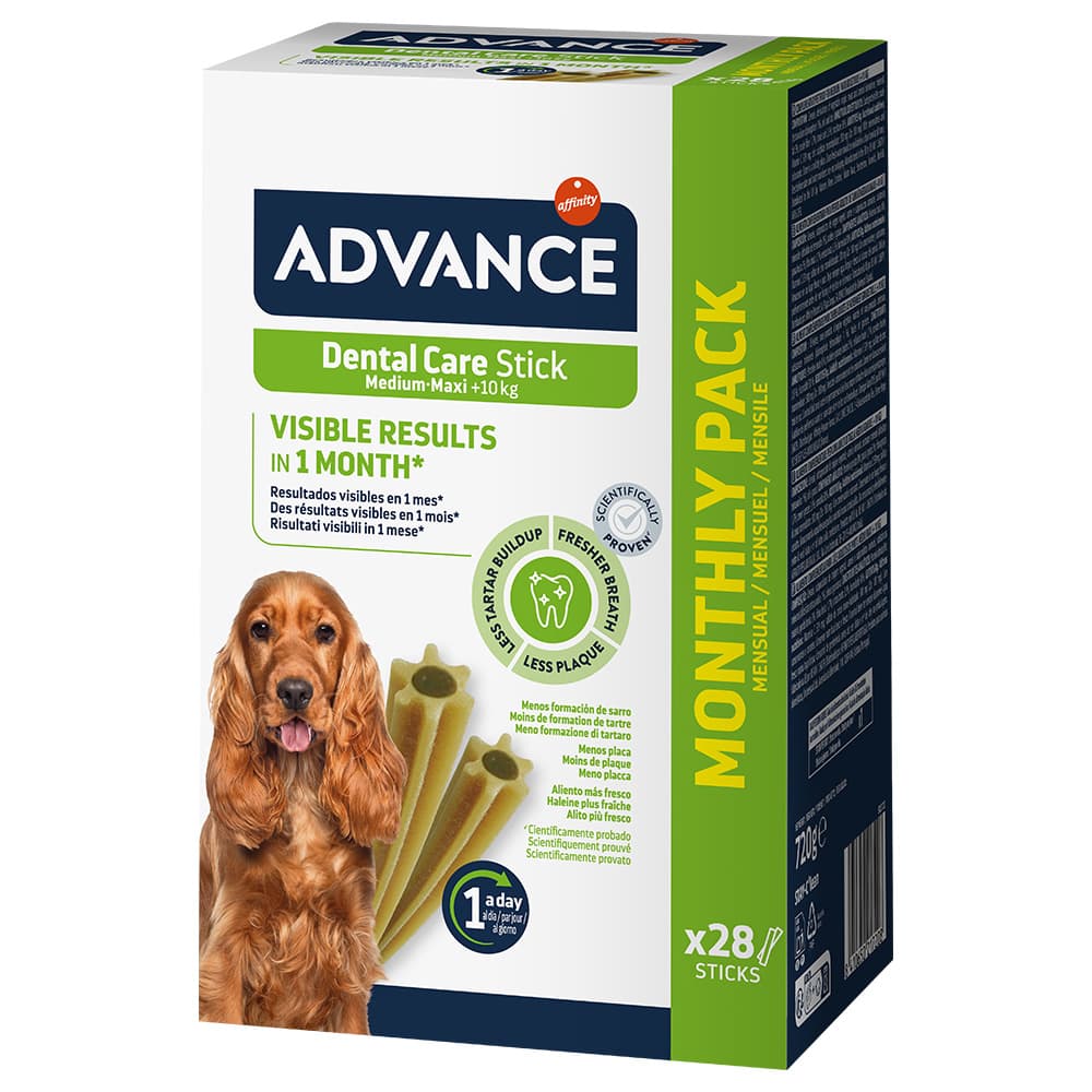 720g Advance Dental Care Stick Medium (28 bâtonnets) - Friandises pour chien