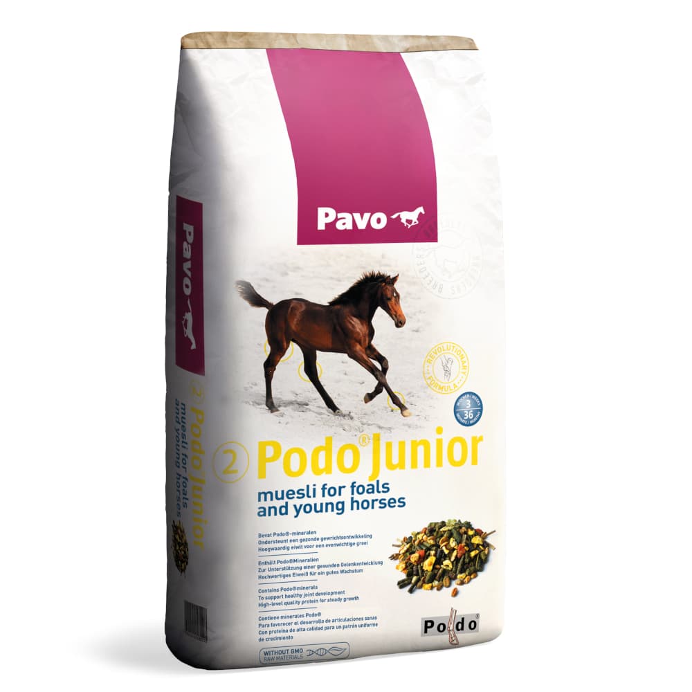 15kg Pavo Podo Junior aliment pour chevaux
