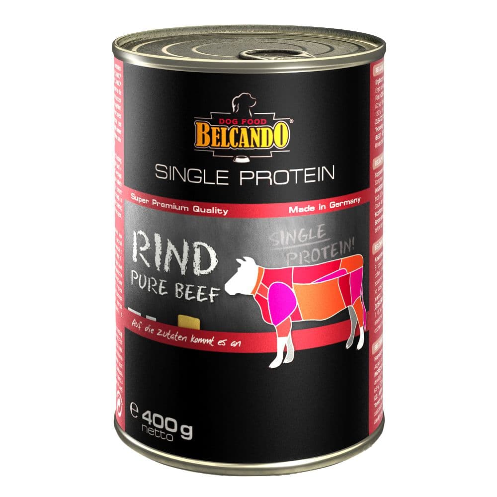 6x400g Single Protein bœuf Belcando - Nourriture pour chien