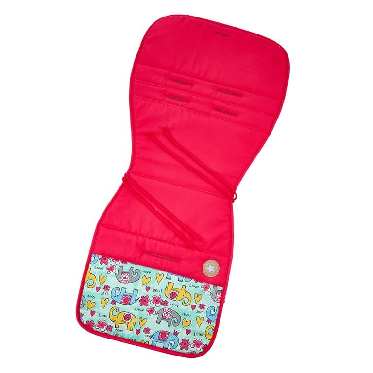 Coussin de poussette mousse VISCO Outlast® - rose/éléphants