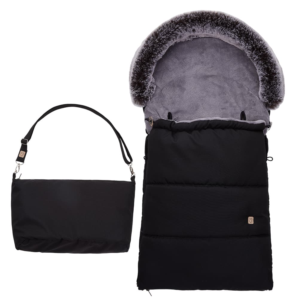 Chancelière DE LUXE 5 points Outlast® - noir/gris