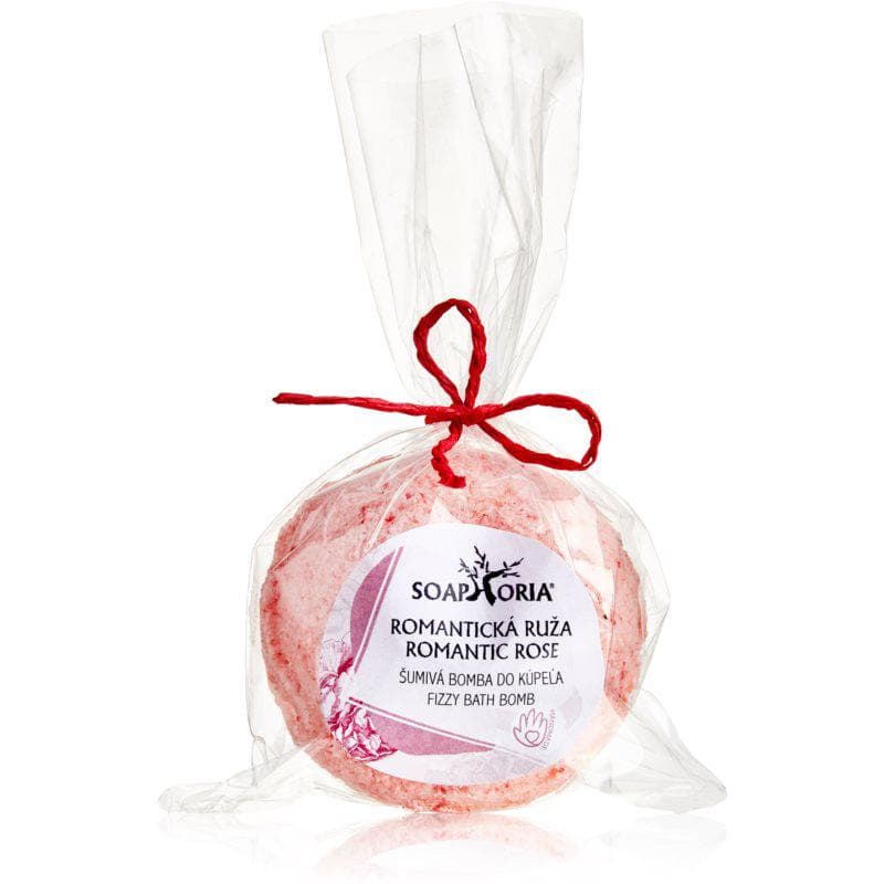 Soaphoria Romantic Rose Fizzy Bath Bomb bombe de bain effervescente anti-stress effet régénérant 85 g