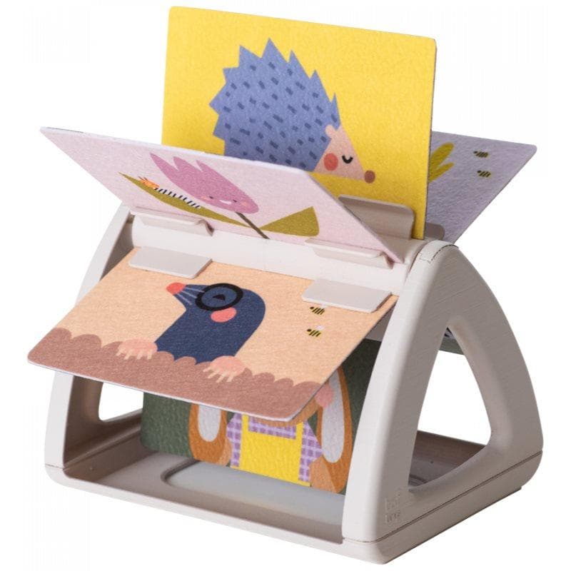 Taf Toys Tummy Time Spining Book Urban Garden livre tournant 1 pcs