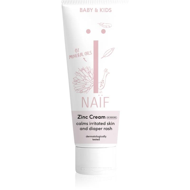 Naif Baby & Kids Zinc Cream crème anti-érythème pour bébé sans parfum 75 ml