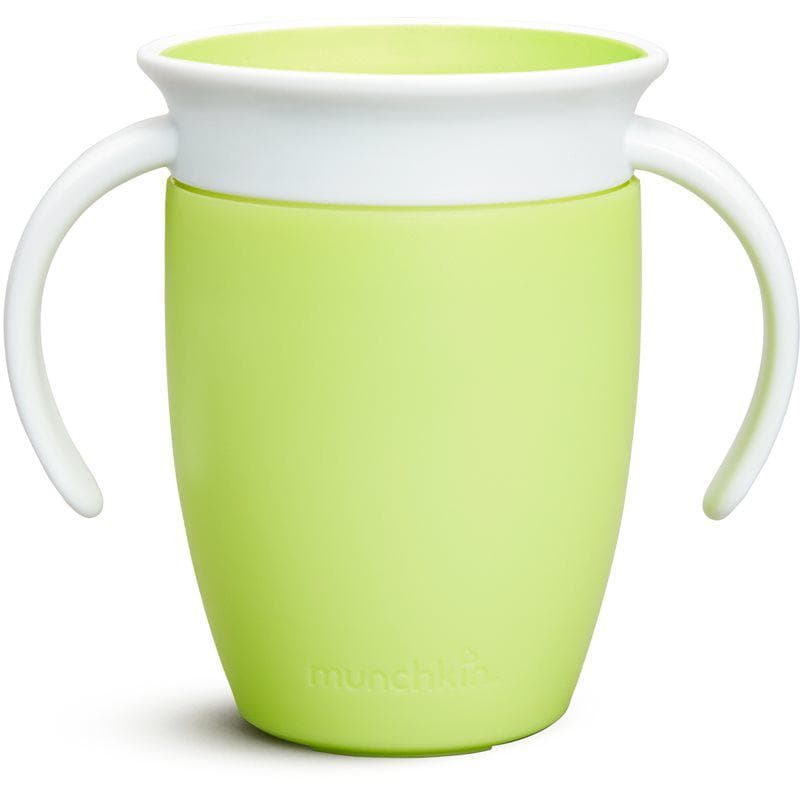 Munchkin Miracle 360° tasse d’apprentissage avec supports Green 6 m+ 207 ml