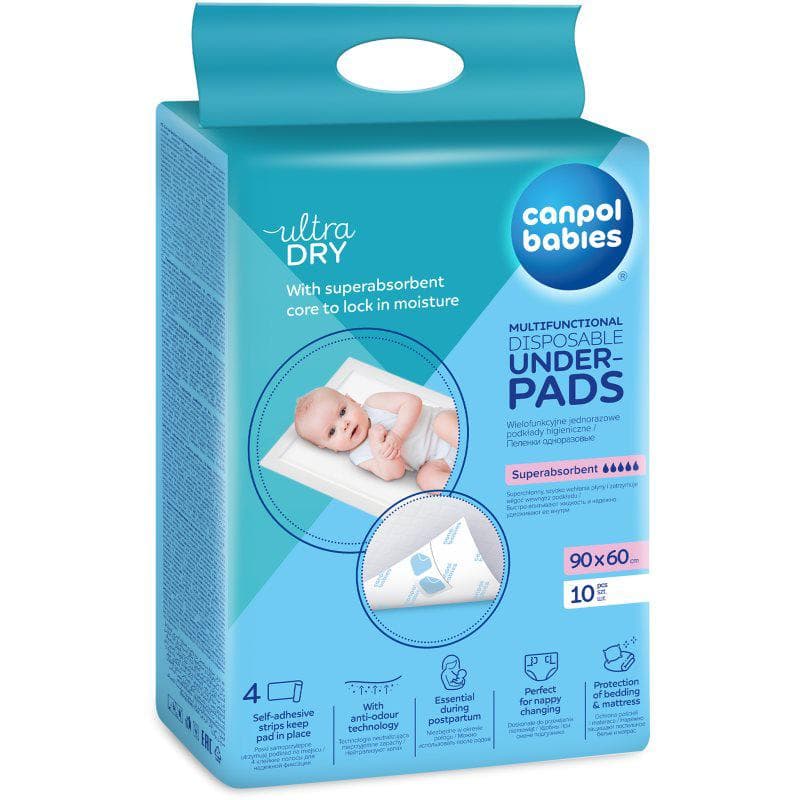 Canpol babies Disposable Underpads matelas à langer jetables Super Absorbent 10 pcs