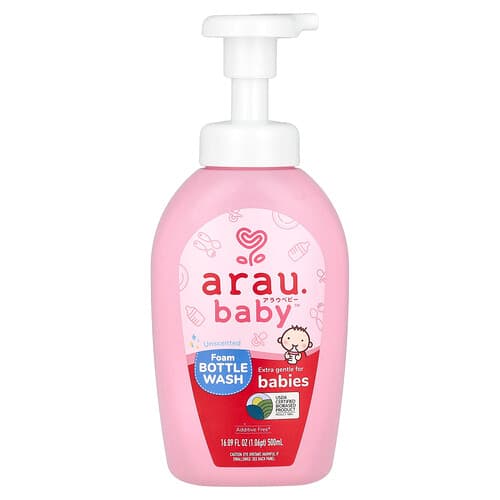 arau.baby, Nettoyant moussant pour biberons, Sans parfum, 500 ml