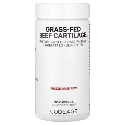 Codeage, Cartilage de bœuf nourri à l'herbe, 180 capsules