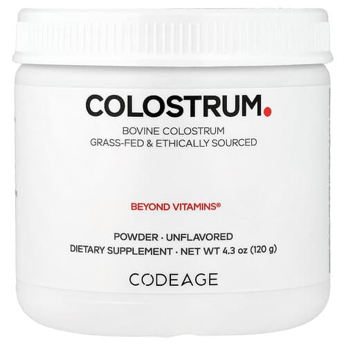 Codeage, Colostrum en poudre, Non aromatisé, 120 g