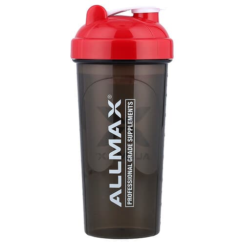 ALLMAX, Shaker étanche, Noir/rouge, 700 ml